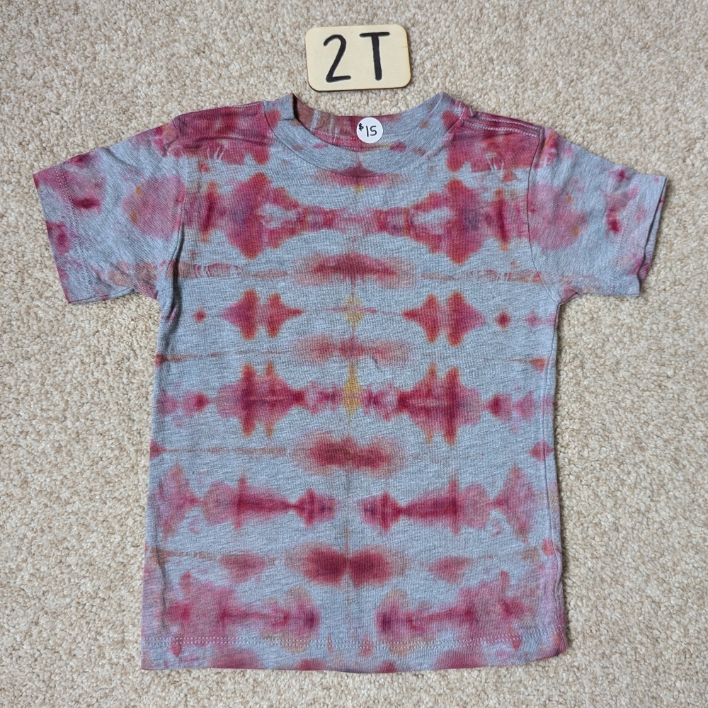 New Tiedye Unisex Toddler Short Sleeve Shirt
